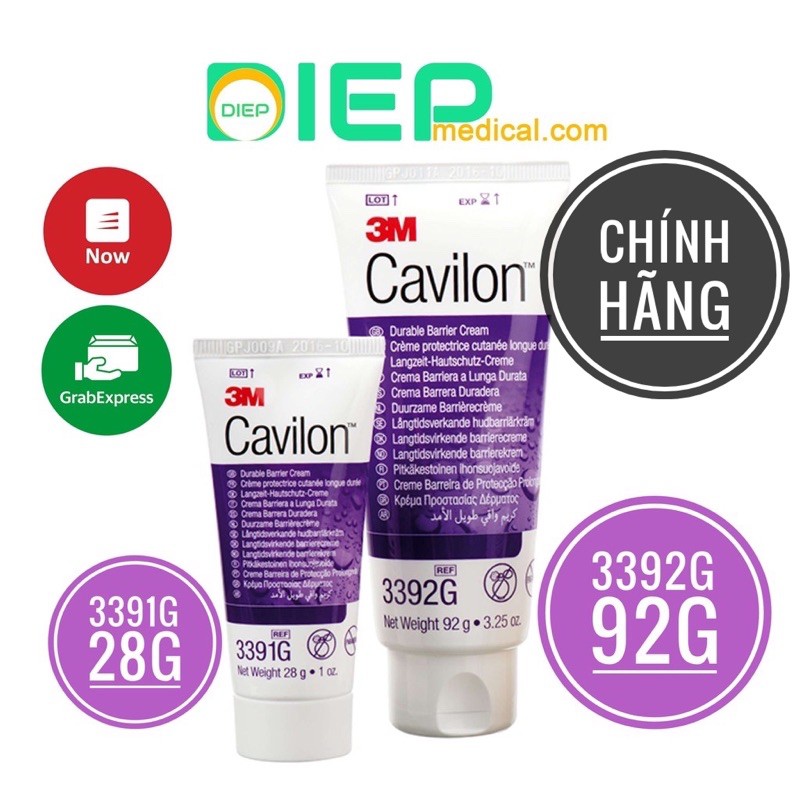 ✅ 3M CAVILON CREAM TUÝP 28G HOẶC 92G - Kem bôi chống hăm/loét (hãng 3M)