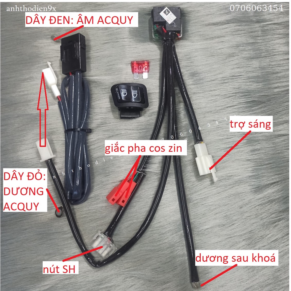 🎉Freeship Extra🎉 Combo Bi Cầu Mini + Mạch Auto Passing SH Thông Minh