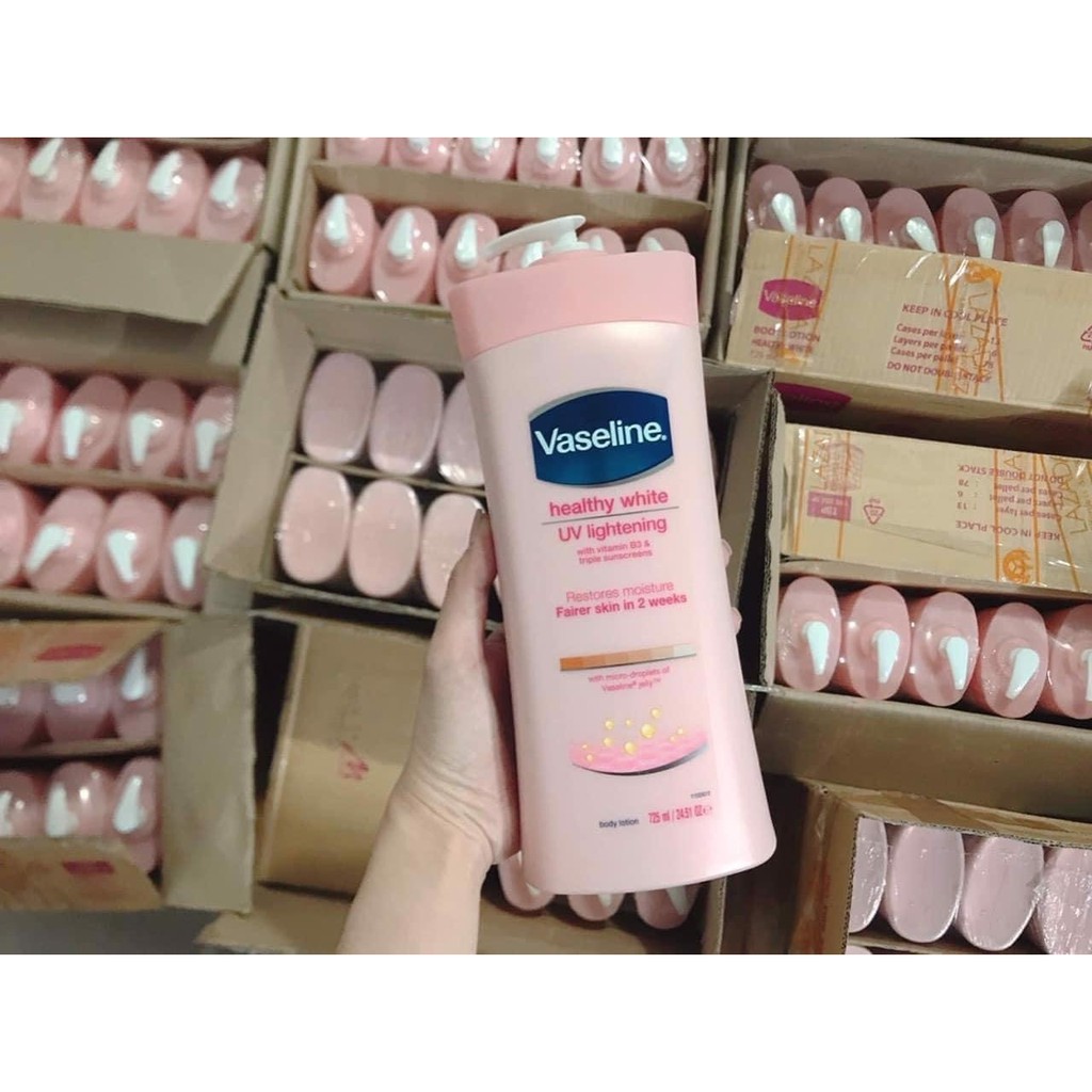 Sữa dưỡng thể Vaseline Healthy White UV Lightening Body Lotion bản Mỹ - Mẫu dùng thử 100ml