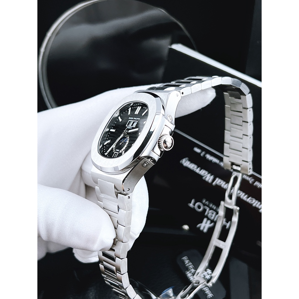 Đồng hồ nam Patek Phillip Nautilus 5726A 42mm máy cơ nhật cao cấp, chạy full kim, viền trơn