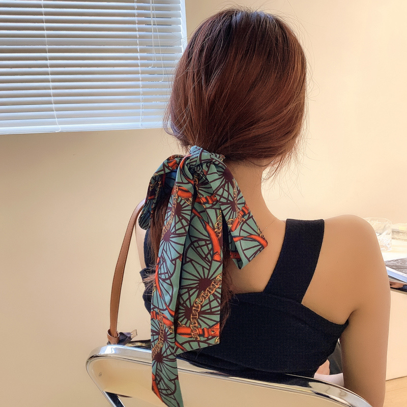 Đồ buộc tóc họa tiết thời trang phong cách retro dễ thương