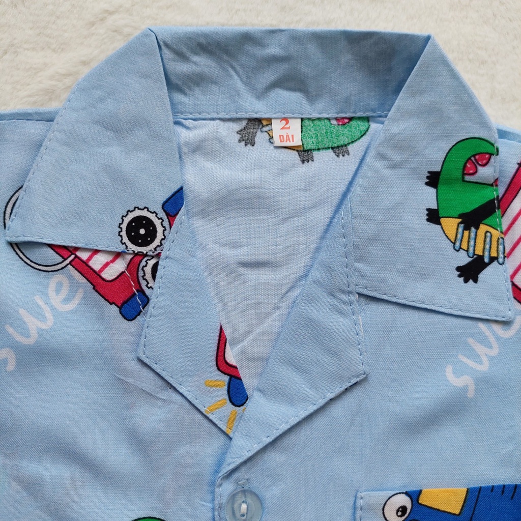 Bộ Quần Áo Tole  Pijama Cho Bé Trai, Tay Dài Quần Dài từ 5-38kg