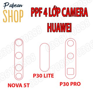 Dán CAMERA PPF 4 lớp chống va đập cho HUAWEI NOVA 5T / P30 LITE / P30 PRO