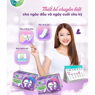 Combo 8 Gói BVS Laurier Active Fit Ngày Đầu - Ngày Cuối 20 Miếng Nhập Khẩu Indo