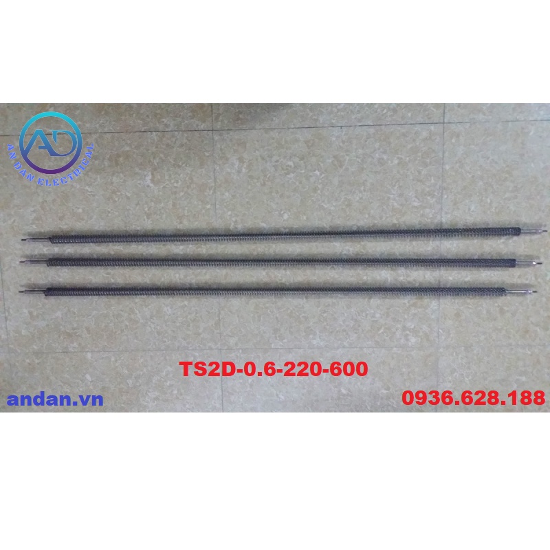 Điện trở sấy khô thẳng chữ I 0.5kW, 0.6kW - 500W 600W 220VAC dùng trong tủ sấy, lò sấy, buồng sấy