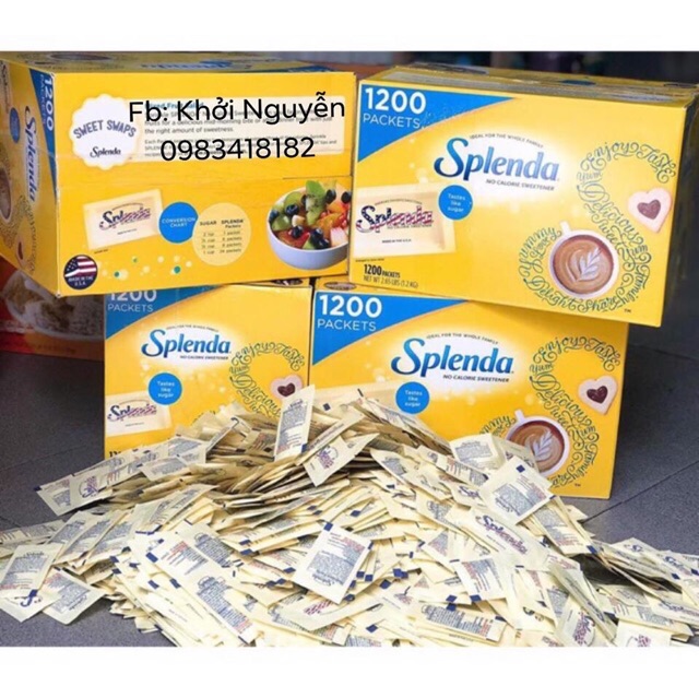 Đường Splenda 10 GÓI �FREESHIP�Đường Ăn Kiêng Dành Cho Keto Das [HSD 2023]