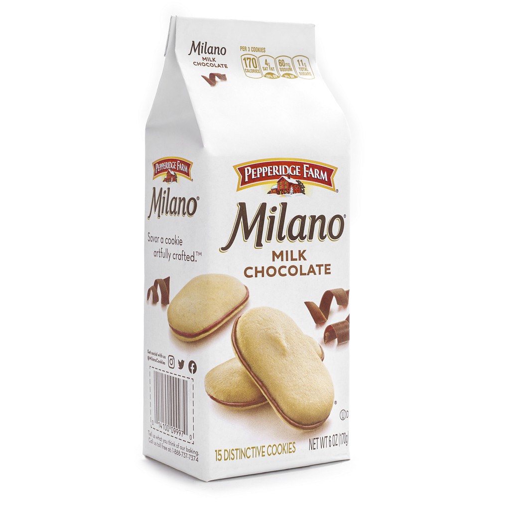 Bánh Milano vị sô-cô-la sữa hiệu Pepperidge Farm 170g
