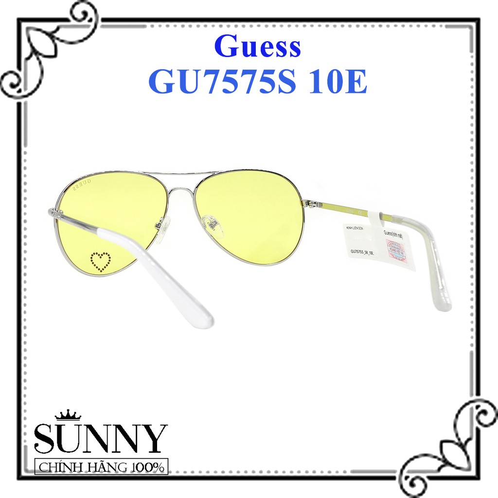 GU7575S 10E - kính mát thời trang Guess chính hãng, thiết kế dễ đeo bảo vệ mắt