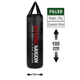 Bao cát đấm bốc Boxing Saigon 1m - Đen