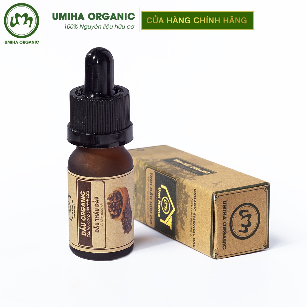 Dầu Thầu Dầu hữu cơ UMIHA nguyên chất | Castor Oil 100% Organic 10ml | BigBuy360 - bigbuy360.vn