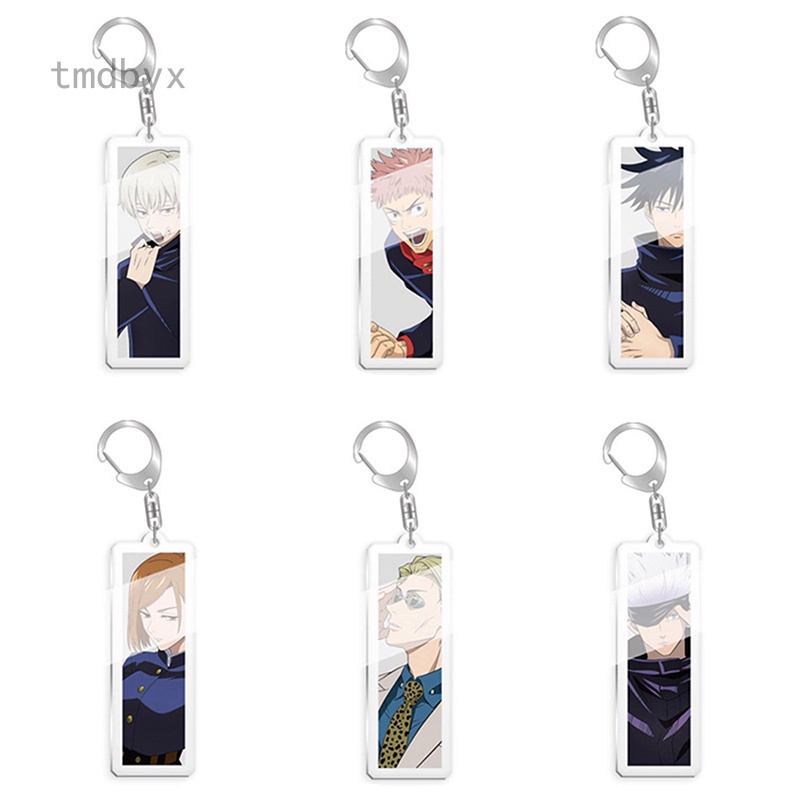 Móc chìa khóa hai mặt bằng acrylic hình các nhân vật trong phim anime