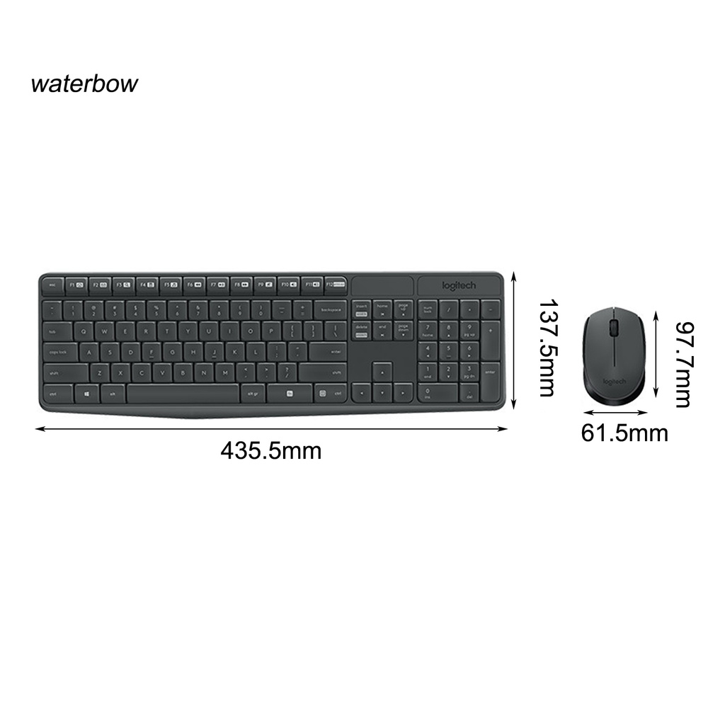 Bộ Bàn Phím Và Chuột Không Dây Logitech Mk235