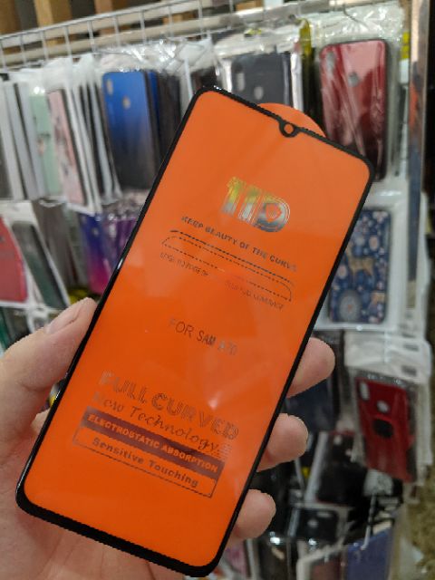 Kính cường lực 11D cho Samsung A70 full màn full keo ôm màn 2.5D chất đẹp