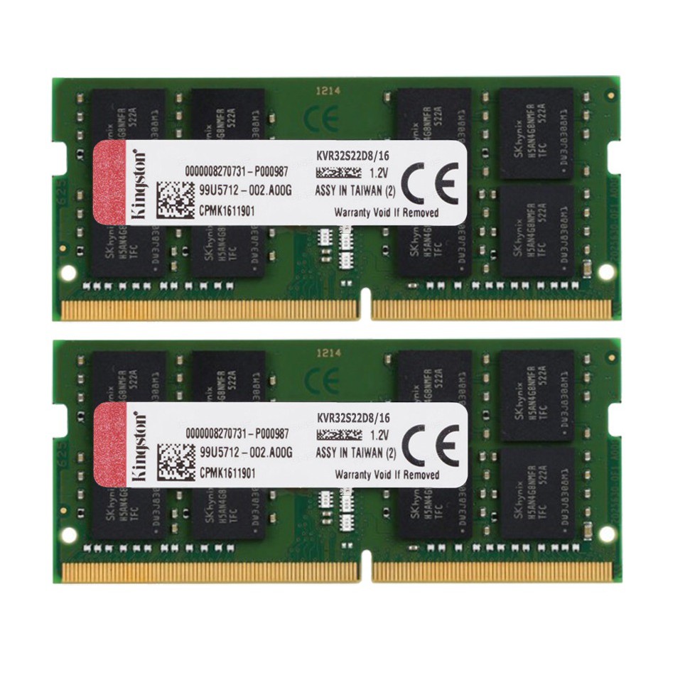 Ram Laptop Kingston 16GB DDR4 3200MHz KVR32S22D8/16 - Mới Bảo hành 36 tháng