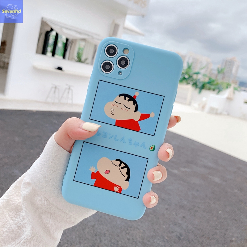 Ốp điện thoại mềm hình cậu bé bút chì Shin và Chery Maruko cho Xiaomi Redmi Note 9s 9 Pro K30 Pro Mi 10 Lite Mi 10 Pro