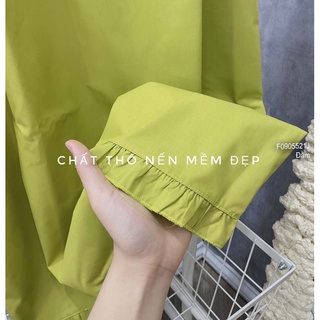 Đầm dáng suông phối cổ bèo