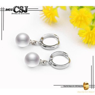 Bông tai khoen tròn rớt ngọc bt021