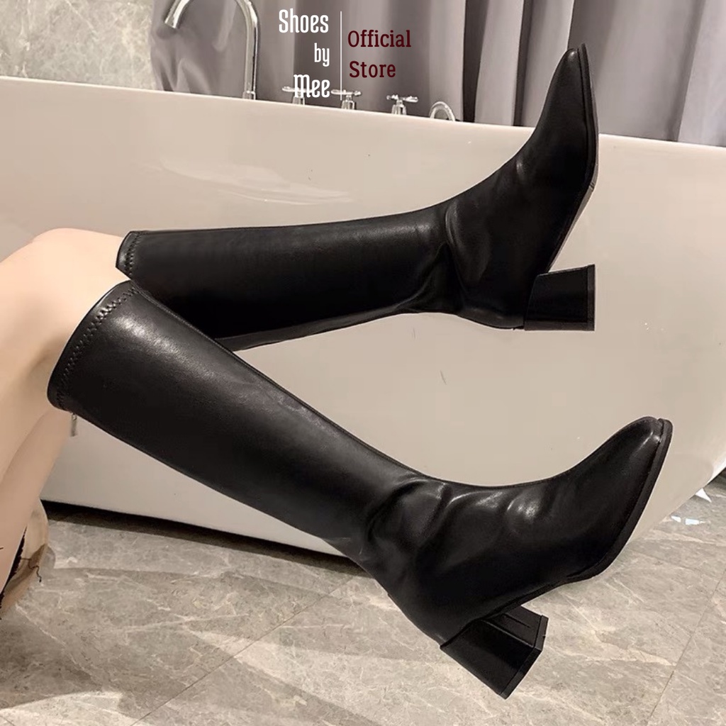 Giày Bốt Cao Cổ Da Mềm, FULLBOX 2021 Shoes by Mee Boots Cao Cấp, Giày nữ Chất Lượng, Chất Đẹp Phong Cách Hàn Quốc