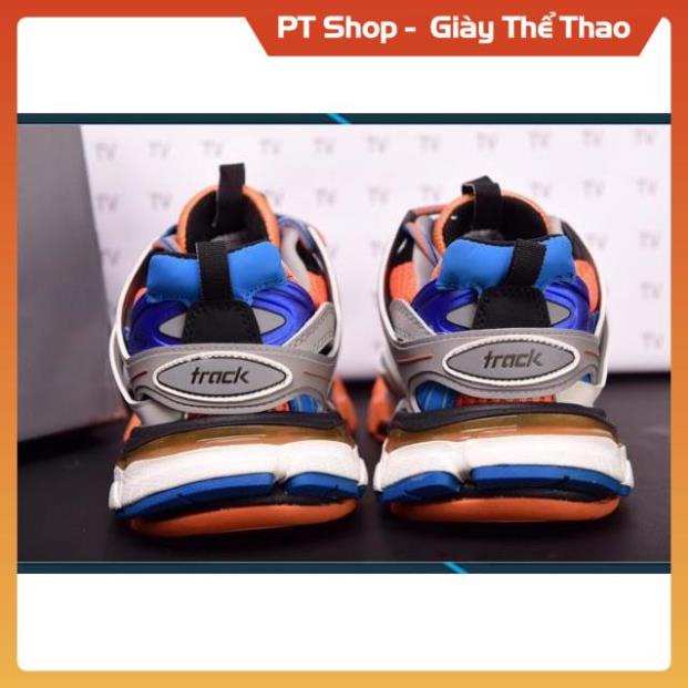 [FreeShip+ Hàng Cao Cấp] Giày thể thao Balen track 3.0 xanh cam, Giày nam nữ Full phụ kiện Sneaker