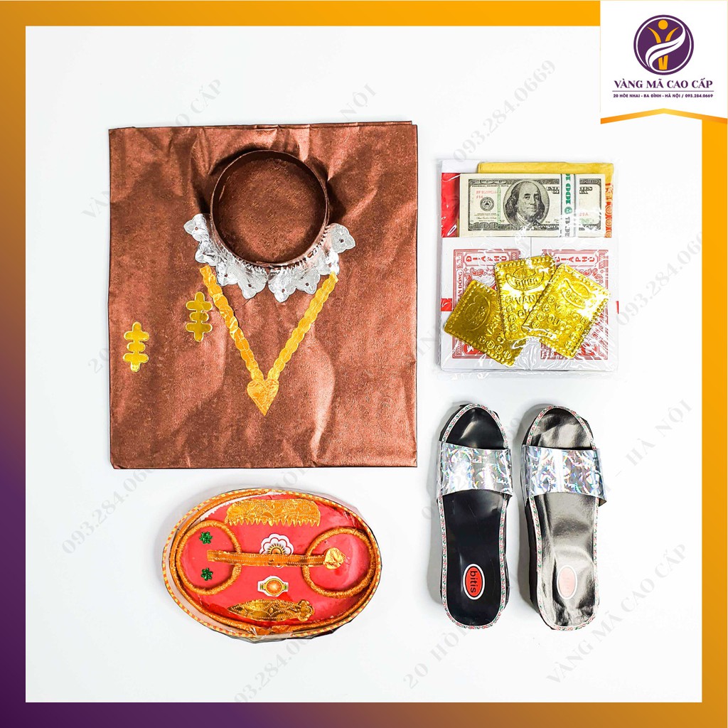 Set Quần Áo Vàng Mã Cúng Giỗ Mẹ, Bà, Cụ Bà - VM71