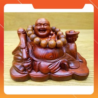 Tượng phật Di Lặc để xe ô tô gỗ hương cao cấp sang trọng