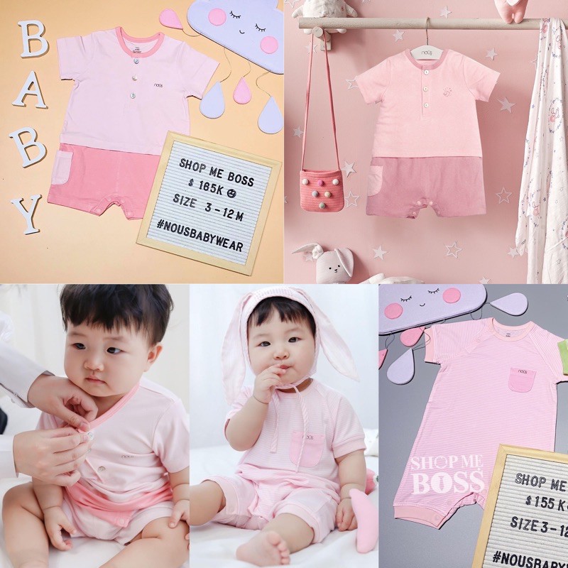 BODY CỘC HÈ NOUS BÉ GÁI 3-12M