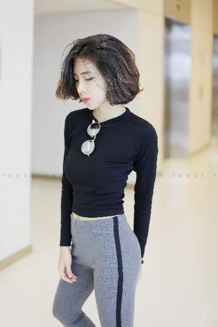 Áo croptop body tay dài AGE2X. | BigBuy360 - bigbuy360.vn
