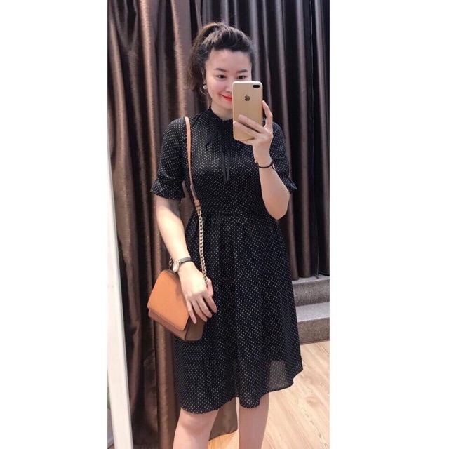 Váy XOÈ CHẤM BI KÈM HÌNH THẬT