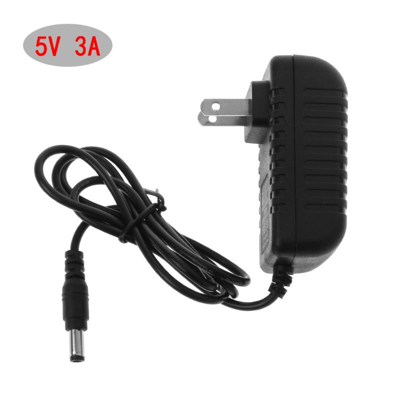 Đầu sạc nguồn điện DC AC chuyển đổi biến áp 5V 3A 5.5X2.5 mm ổ cắm EU cho camera IP/CCTV/Hub USB/dây đèn led