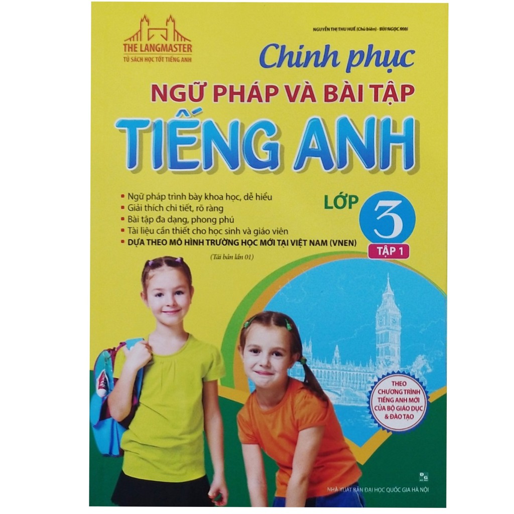 Sách - Chinh phục ngữ pháp và bài tập tiếng anh lớp 3 tập 1