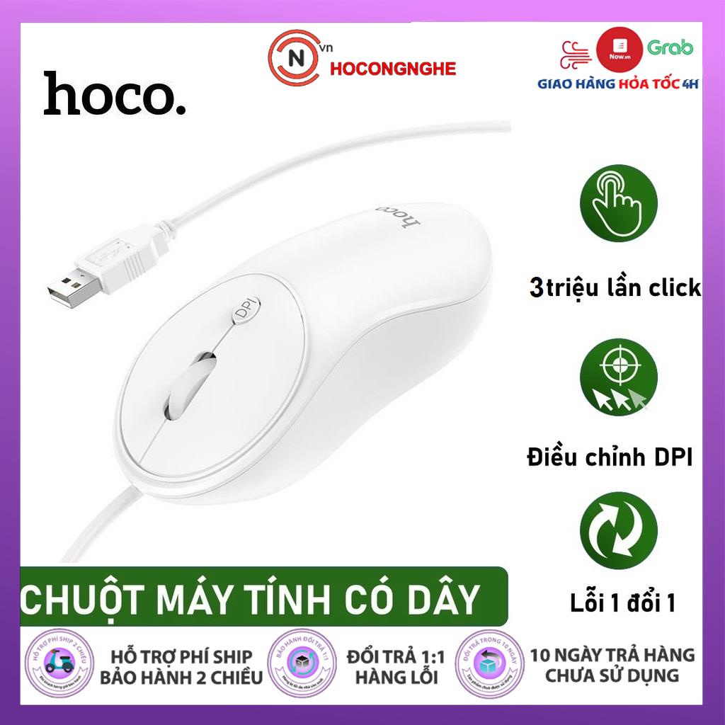 CHÍNH HÃNG Chuột máy tính có dây văn phòng gaming Hoco giá rẻ DPI 1000/1600 chơi game cho laptop - CCN