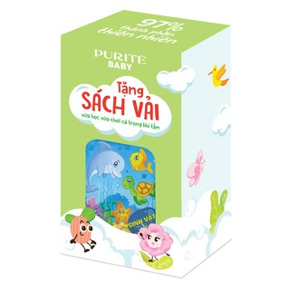 Sách vải cho bé Purite Baby mẫu ngẫu nhiên