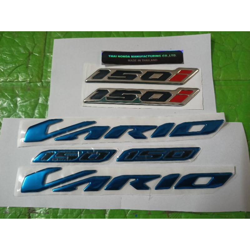 Bộ tem nổi Vario 150 đời mới màu xanh