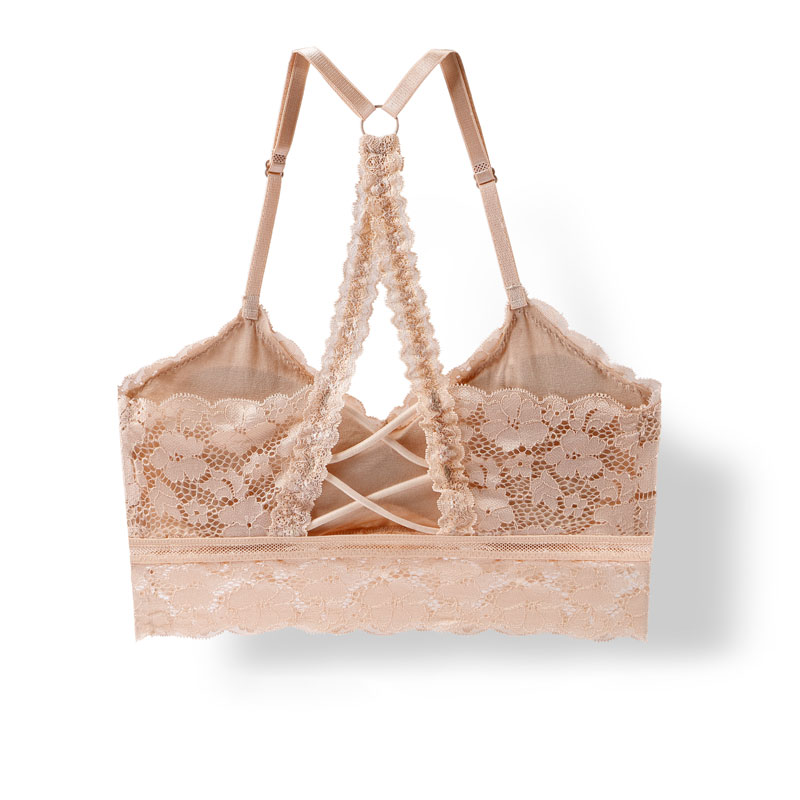 Áo ngực dây bắt chéo sau lưng phối ren quyến rũ dành cho nữ