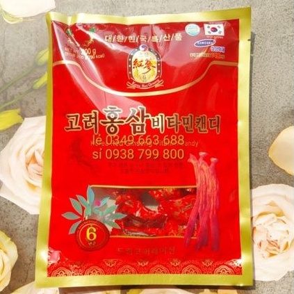 Kẹo Hồng Sâm Hàn Quốc 200g Date 2023