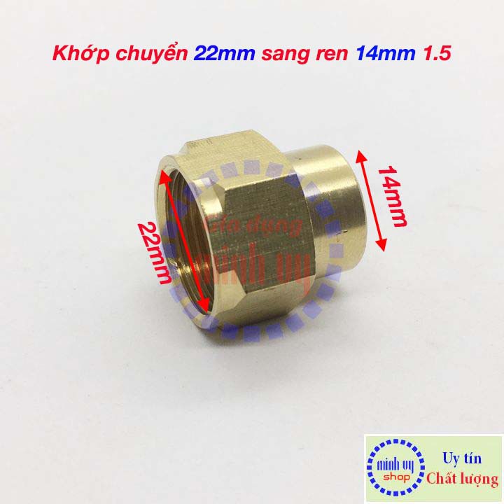 Khớp chuyển ren trong 22mm sang ren trong 14mm