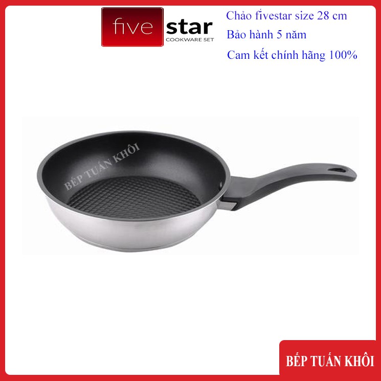 Chảo innox chống dính Fivestar size 28cm