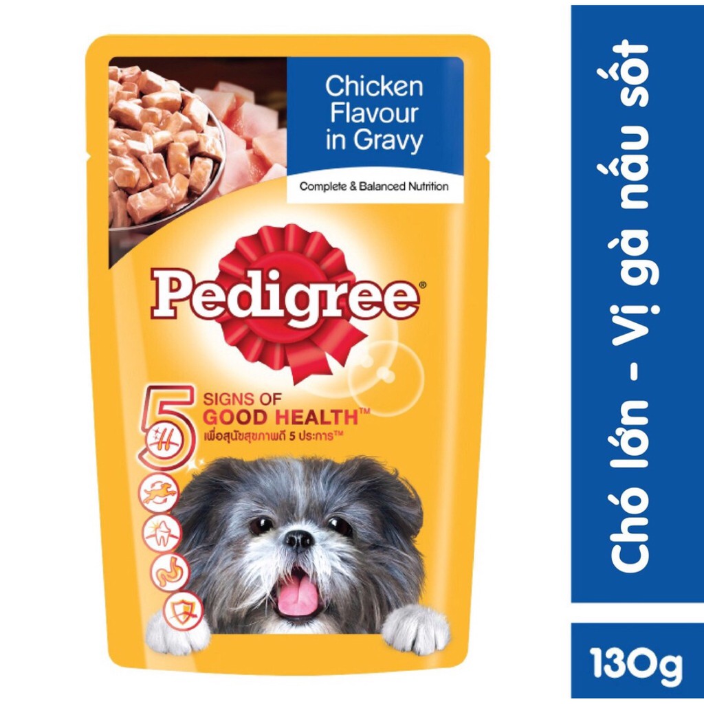 1 gói sốt Pedigree 130gr - giao mùi ngẫu nhiên