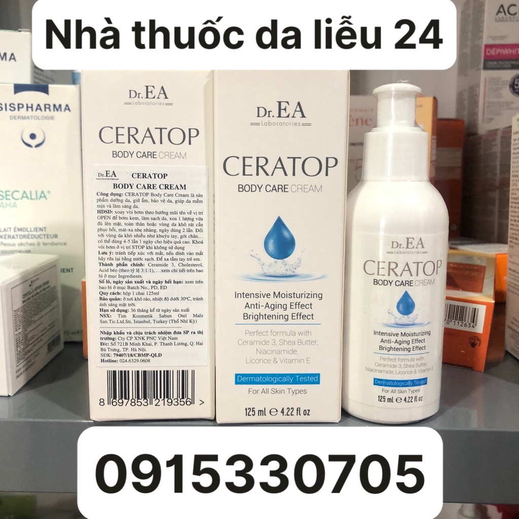 CERATOP BODY CARE CREAM DƯỠNG DA GIỮ ẨM - Nhà Thuốc Da Liễu 24h