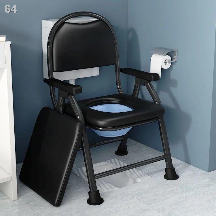 Ghế ngồi bô của phụ nữ mang thai cao tuổi gấp nhà vệ sinh chống trượt người già bệnh nhân tàn tật trên