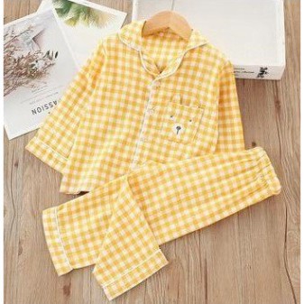 Bộ Pijama Kẻ Mặc Nhà Chất Thô Đũi Cho Bé trai và bé gái từ 6-25kg SÂU SHOP