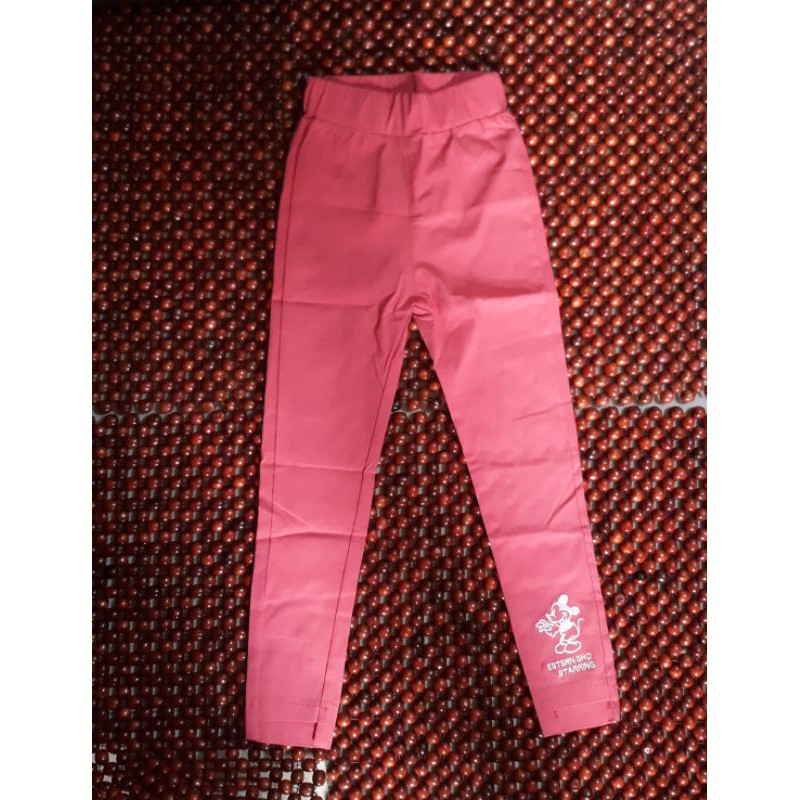 QUẦN LEGGING KAKI THUN CO GIÃN TỐT IN HÌNH IN MICKEY