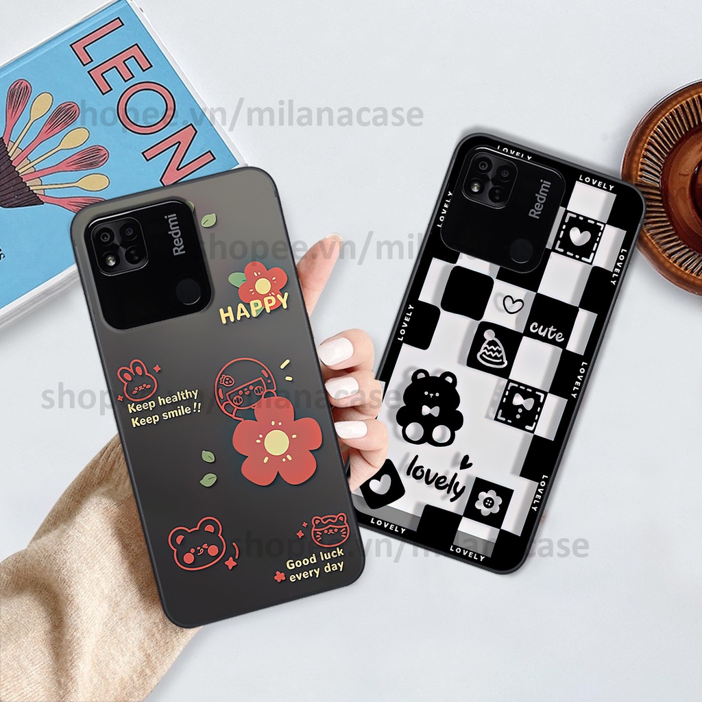 Ốp Xiaomi Redmi 10C / Redmi 10A in hình caro trái tim siêu đẹp, siêu nét đầy phong cách cá tính