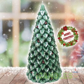 Nến cây thông tuyểt tùng cho mùa noel nhiều tầng