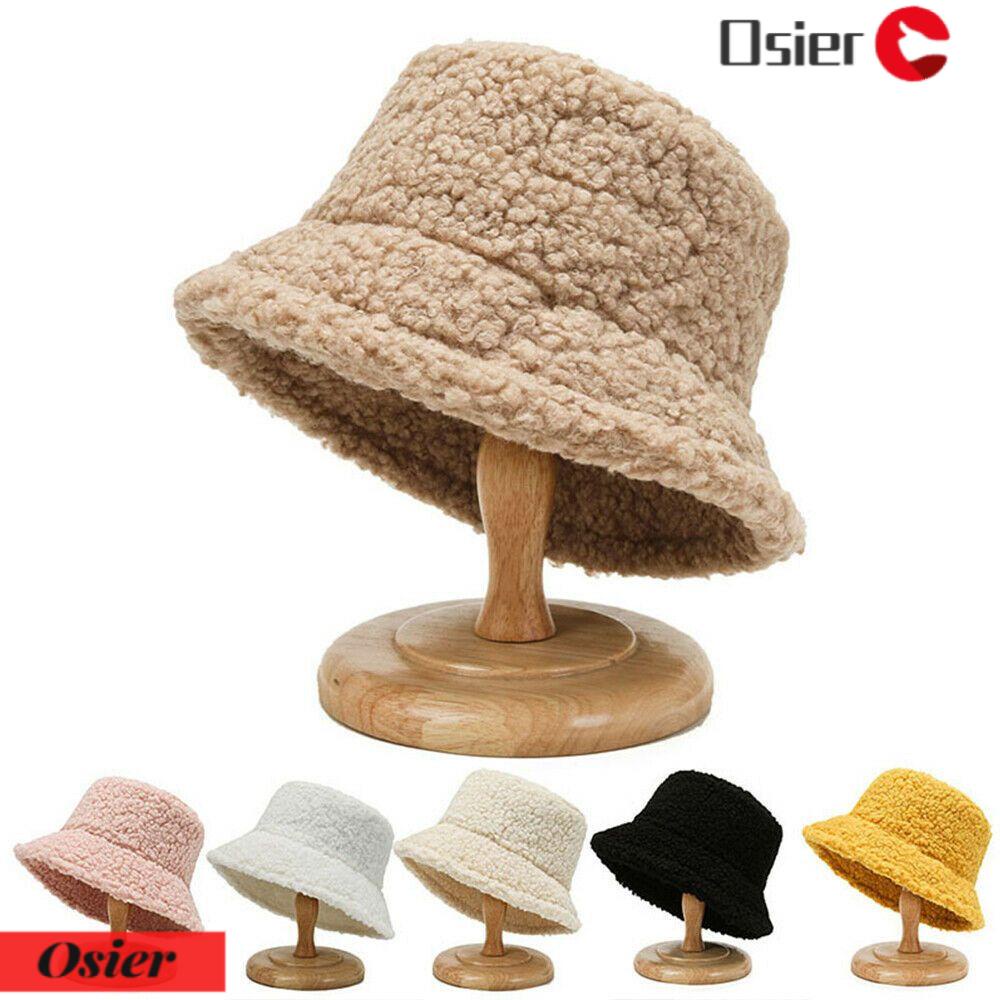 Mũ Bucket Len Cừu Giữ Ấm 1 Món Thời Trang Thường Ngày Cho Nam Và Nữ