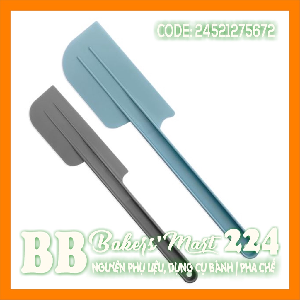 Combo bộ 2 cây phới vét SPATULA nhựa CỨNG 2 lưỡi Nhỏ 26cm, Lớn 31cm (TL8839) | MÀU NGẪU NHIÊN