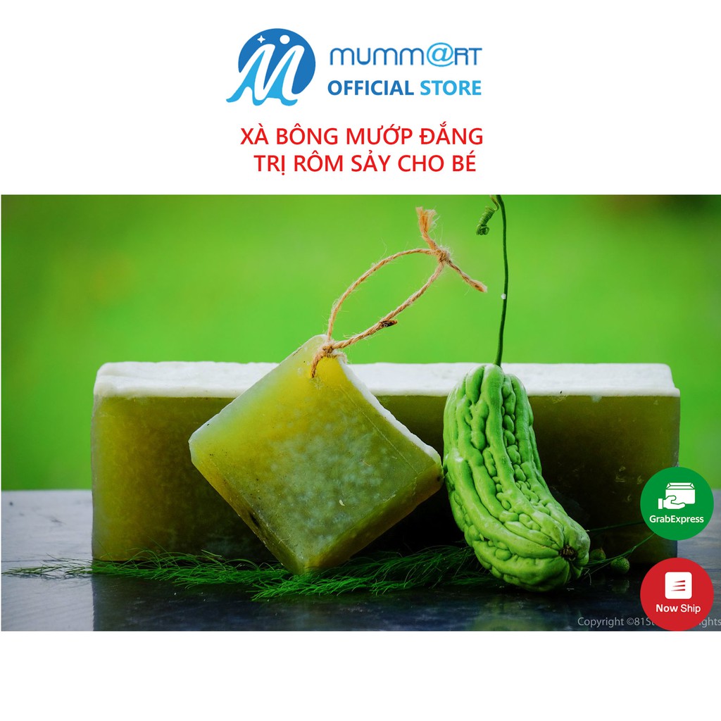 Xà bông mướp đắng sinh dược organic 100% thiên nhiên làm dịu dị ứng, mát da, ngăn mụn, Có 10 loại theo hương.