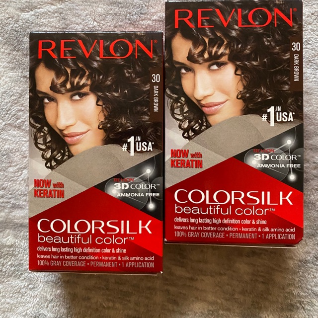 Bill Mỹ- Thuốc nhuộm tóc (phủ bạc ) Revlon 3D Dark Brown