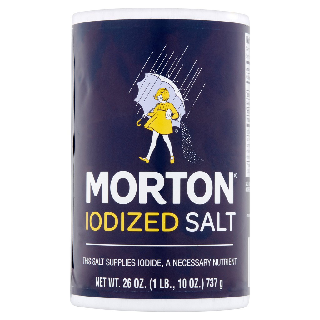 Muối Morton Iodized Table Salt 737g