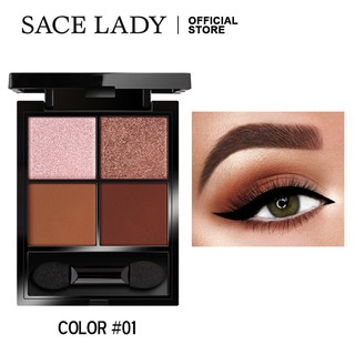 Bảng Phấn Mắt SACE LADY Mịn Màng Và Lấp Lánh Sắc Tố Cao Lâu Trôi Không Thấm Nước Cao Cấp 6.5g/0.23oz